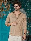 Campus Sutra Candy-Striped Shirt