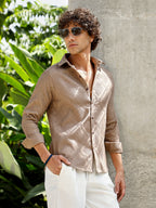 Campus Sutra Shard-Tactile Shirt