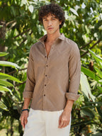 Campus Sutra Shard-Tactile Shirt
