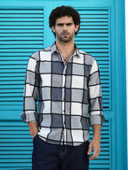 Campus Sutra Outlined-Buffalo Regular Shirt