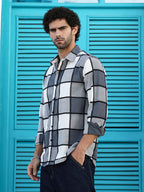Campus Sutra Outlined-Buffalo Regular Shirt