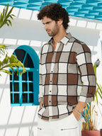 Campus Sutra Outlined-Buffalo Regular Shirt