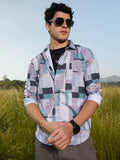 Campus Sutra Cubic-Overlap Shirt
