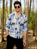 Campus Sutra Cubic-Overlap Shirt