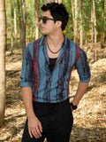 Campus Sutra Dark-Tone Brushed Shirt