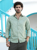 Campus Sutra Abstract-Edge Shirt