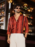 Campus Sutra Dark-Tone Brushed Shirt