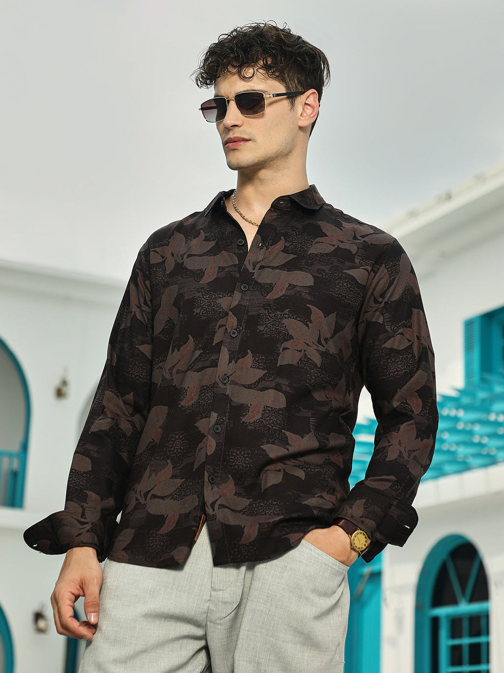 Campus Sutra Petalia Regular Shirt