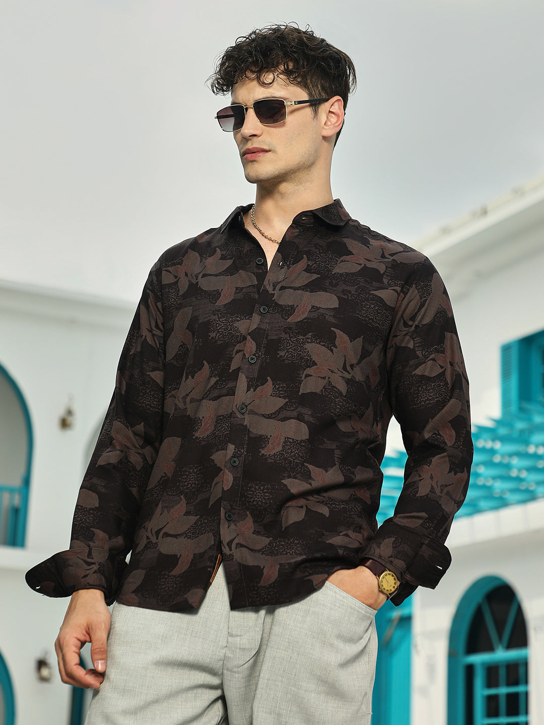 Campus Sutra Petalia Regular Shirt
