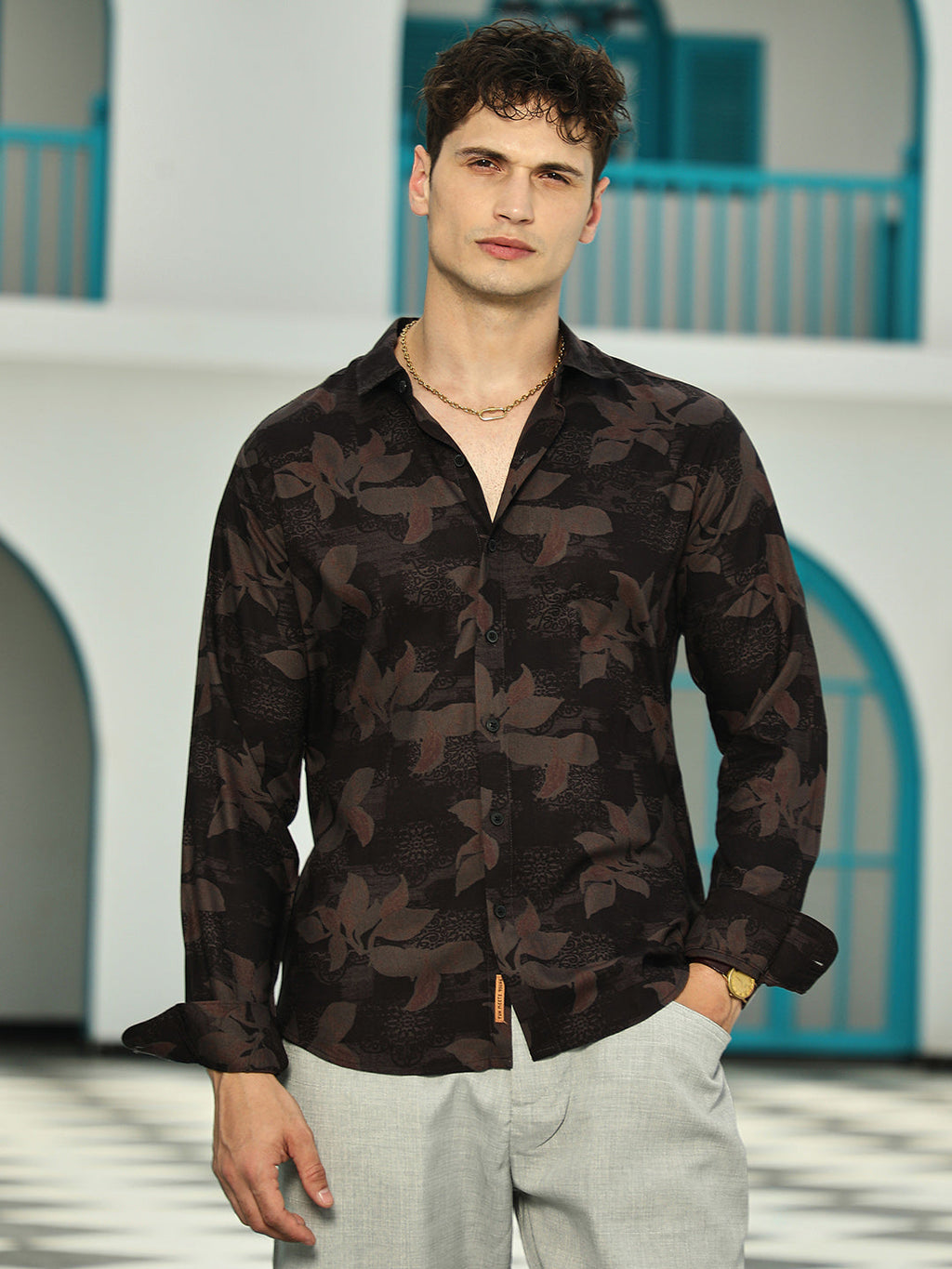 Campus Sutra Petalia Regular Shirt