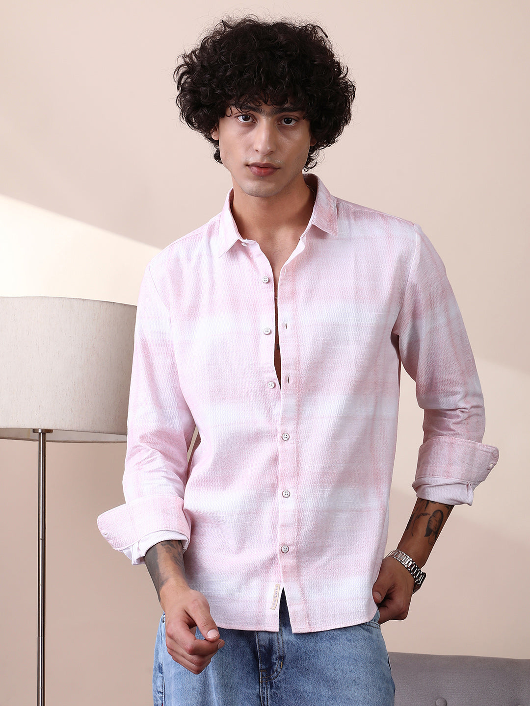 Campus Sutra Velobrush-Tactile Shirt