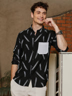 Campus Sutra Astral Blaze Shirt
