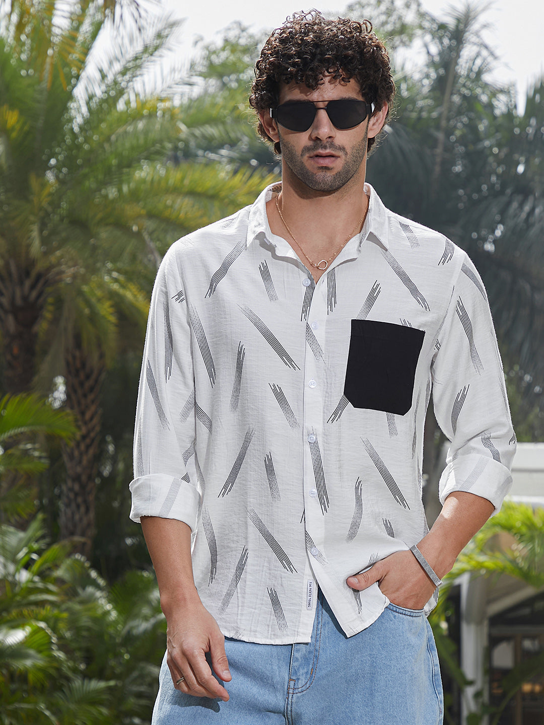 Campus Sutra Astral Blaze Shirt