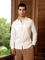 Campus Sutra Aztec-Tactile Modular Shirt