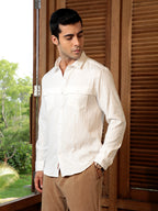 Campus Sutra Aztec-Tactile Modular Shirt