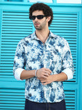 Campus Sutra Striated-Contrast Regular Shirt