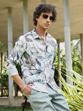 Campus Sutra Stained-Foliage Shirt