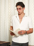 Campus Sutra Seamless Waffle-Knit Shirt