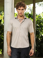 Campus Sutra Seamless Solid Shirt
