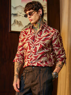 Campus Sutra Flore Noir Shirt