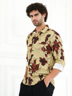 Campus Sutra Waterly-Florals Regular Shirt