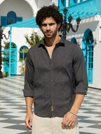 Campus Sutra Illuminator-Tactile Shirt
