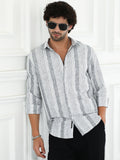 Campus Sutra Pincandy-Striped Regular Shirt