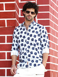 Campus Sutra Retro-Bloom Tactile Shirt