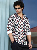 Campus Sutra Retro-Bloom Tactile Shirt