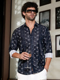 Campus Sutra Ditsy Imprint Shirt