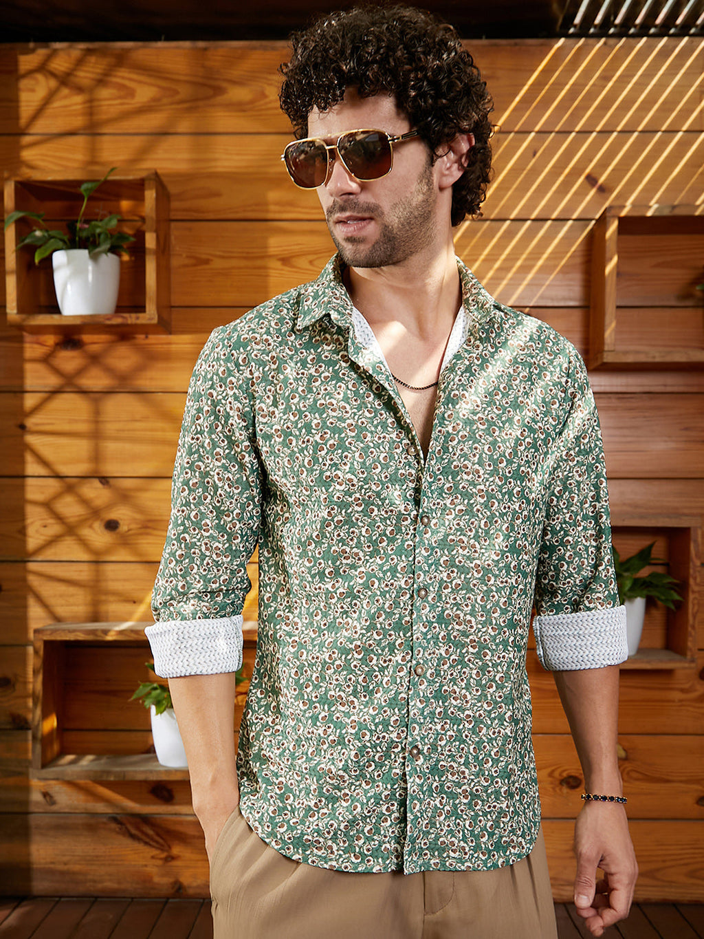 Campus Sutra Ditsy Bloom Shirt