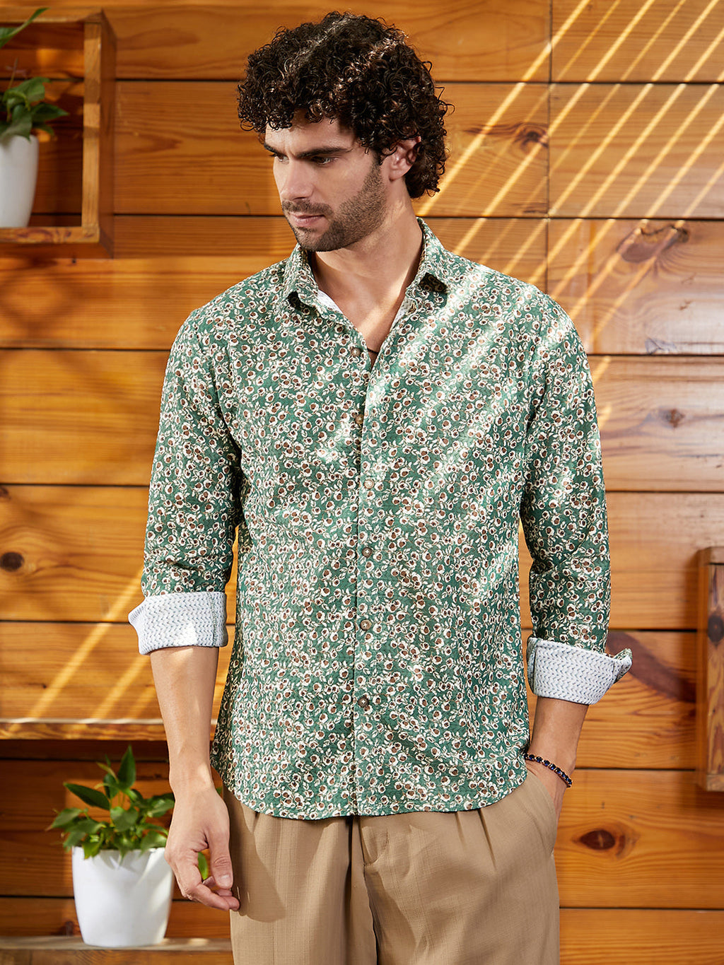 Campus Sutra Ditsy Bloom Shirt