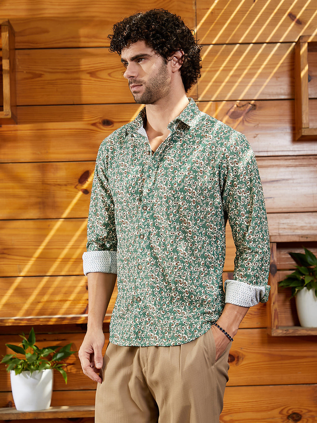 Campus Sutra Ditsy Bloom Shirt