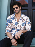Campus Sutra Vivid-Bloom Tactile Shirt