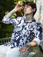 Campus Sutra Splash-Tactile Shirt