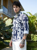 Campus Sutra Splash-Tactile Shirt