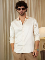 Campus Sutra Satin Lustre Shirt