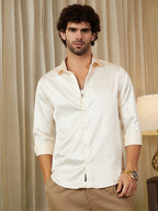 Campus Sutra Satin Lustre Shirt