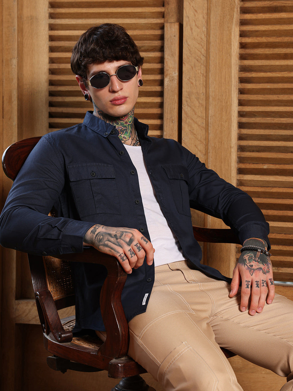 Campus Sutra Utility-Safari Regular Shirt