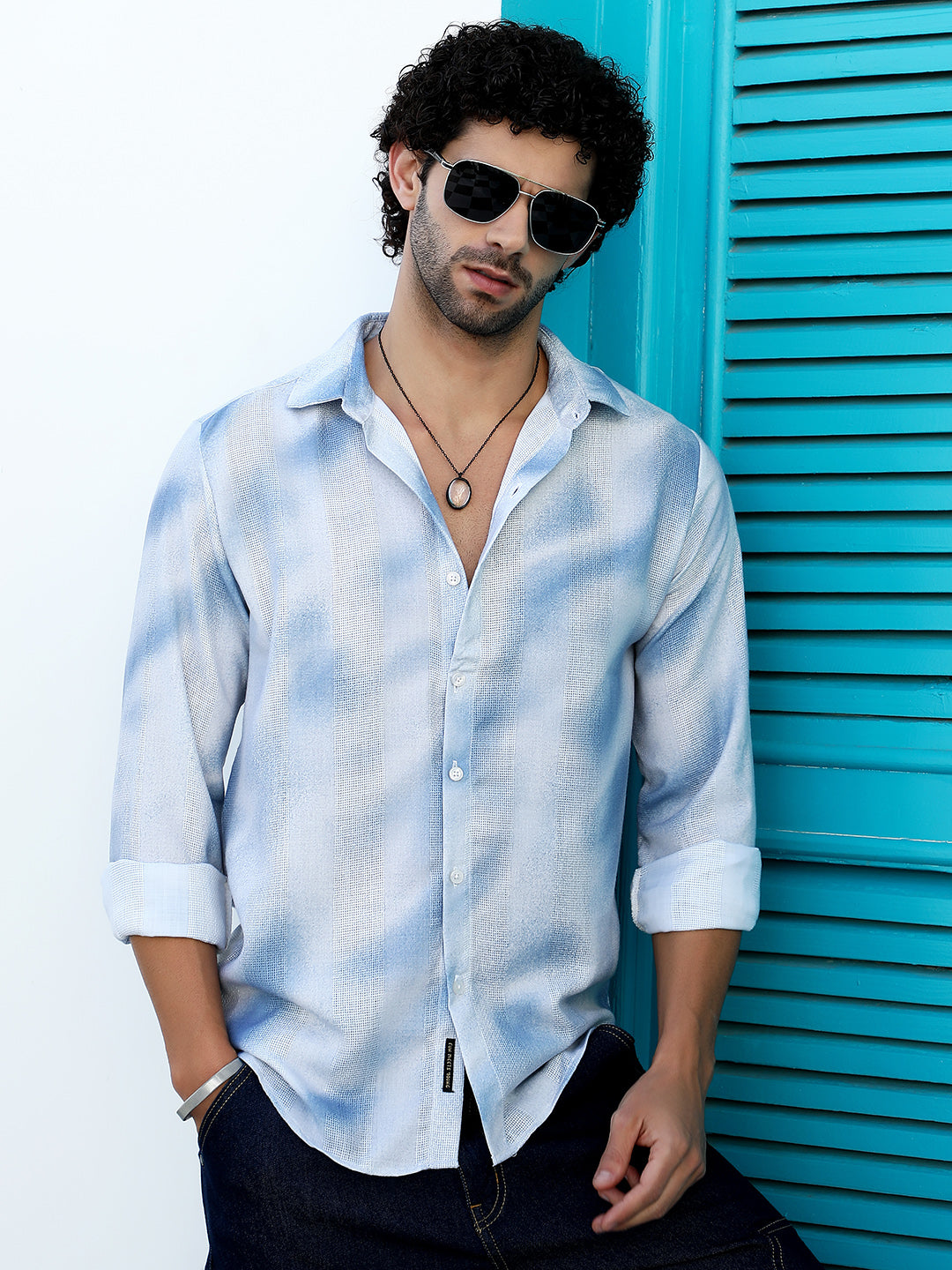 Campus Sutra Dunes-Tactile Regular Shirt