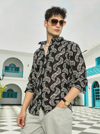 Campus Sutra Vortexa Regular Shirt