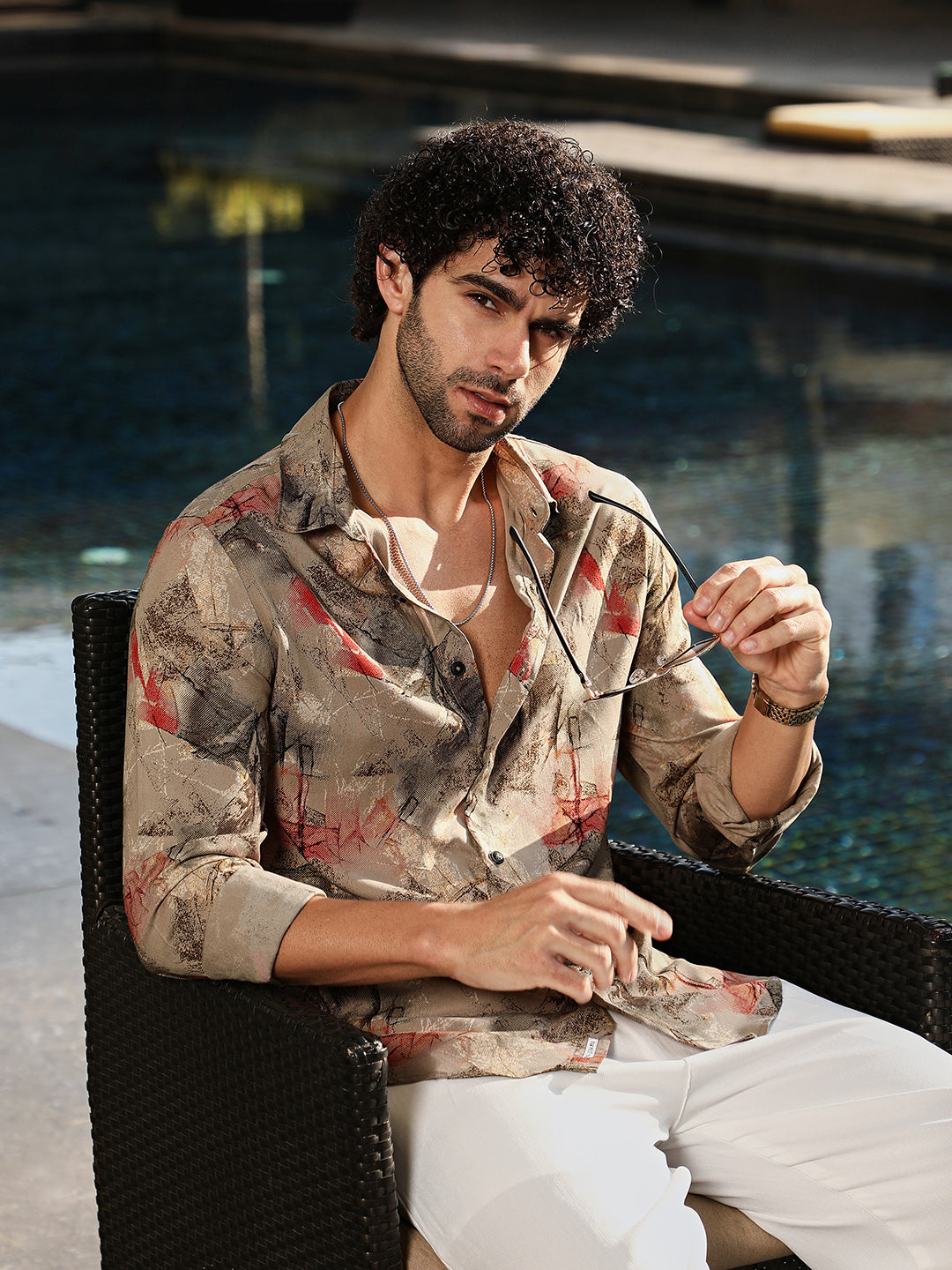 Campus Sutra PigmÃƒÆ’Ã‚Â©-Strokes Shirt
