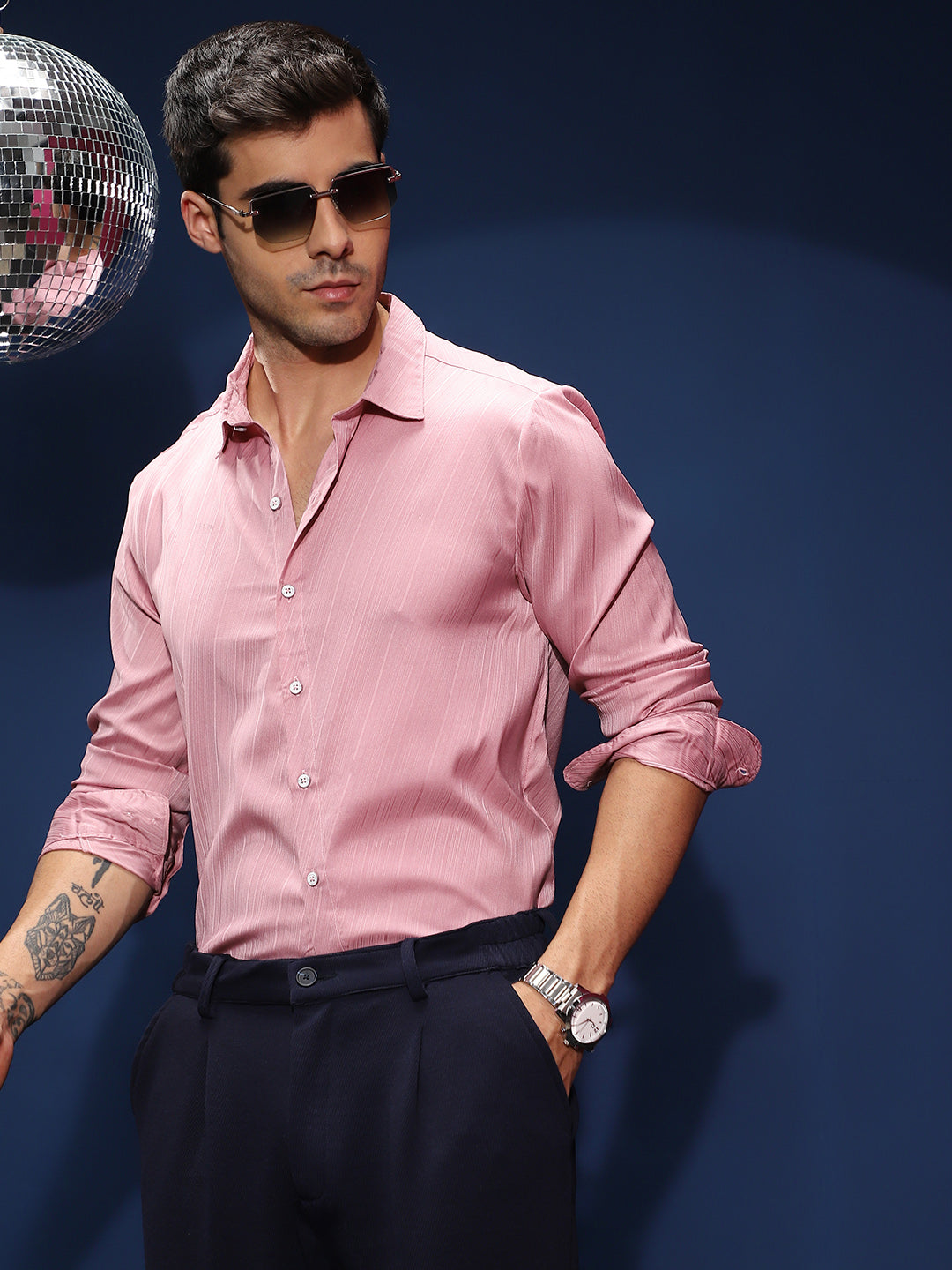 Campus Sutra Brushed-Tactile Shirt