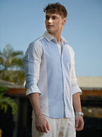 Campus Sutra Panel-Tactile Shirt