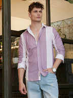 Campus Sutra Panel-Tactile Shirt