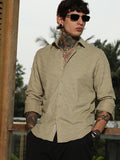 Campus Sutra Chevron-Tactile Shirt