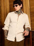 Campus Sutra Braid-Lined Tactile Shirt