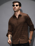 Campus Sutra Grid-Tactile Shirt
