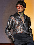 Campus Sutra Metallic-Pigment Shirt