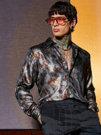 Campus Sutra Metallic-Pigment Shirt